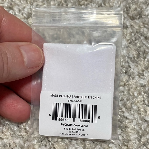 NWT BYCHARI Evelyn CoCo Lariat Pearl Necklace - Picture 9 of 10